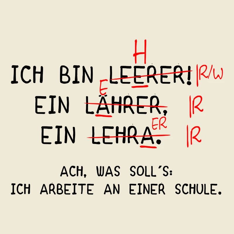 Ich bin Lehrer! (schwarz)
