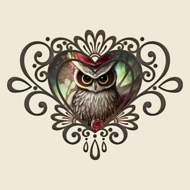 Schöne Eule, der Vogel der Nacht