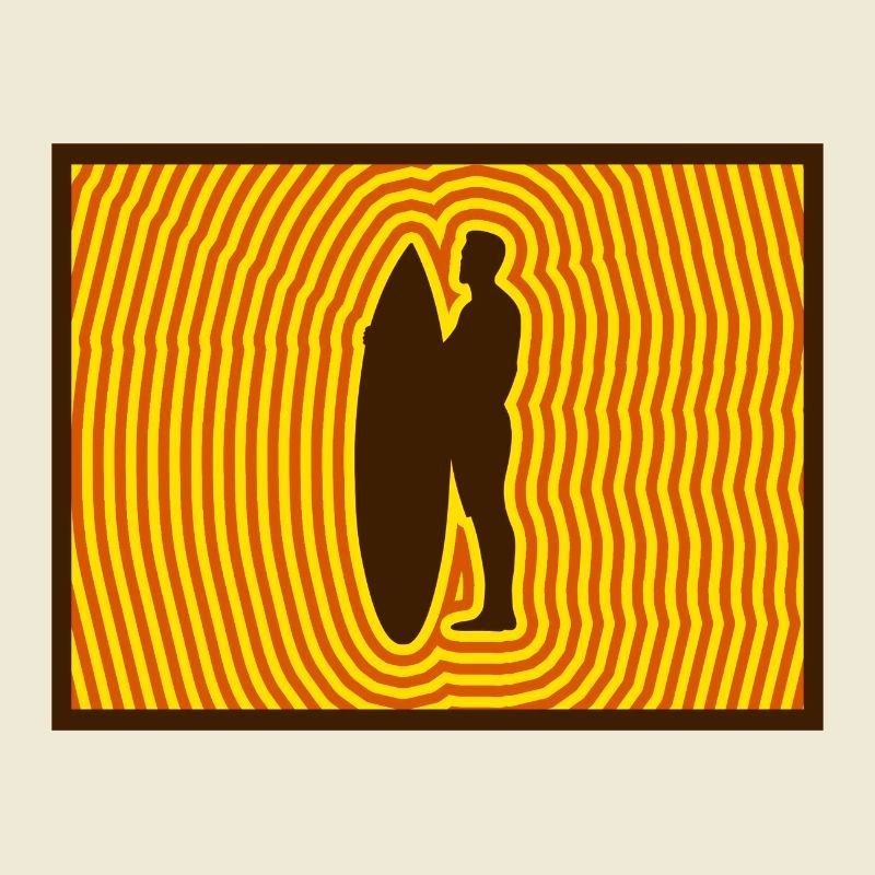 Surf Silhouette – Retro Wave Energy