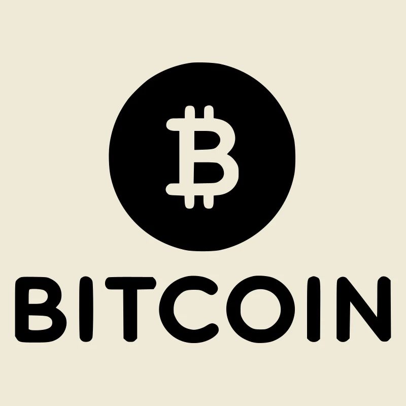 Bitcoin with round icon