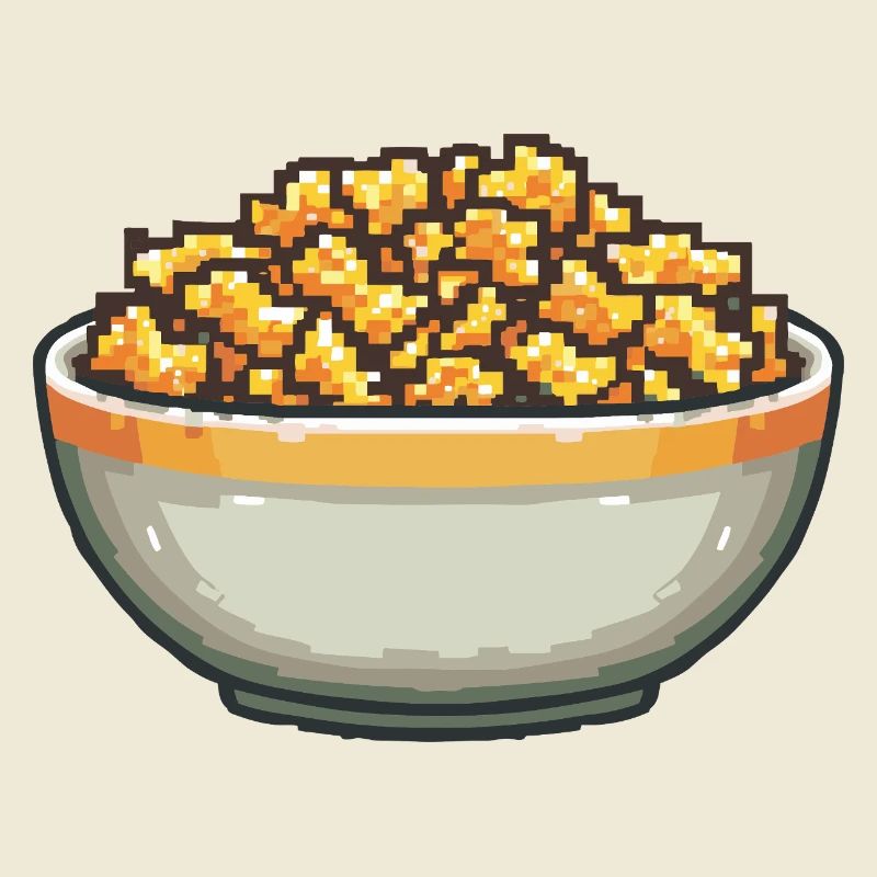 Popcorn-Schale Pixelkunst