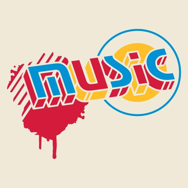 3D Music Lettering in Graffiti Style