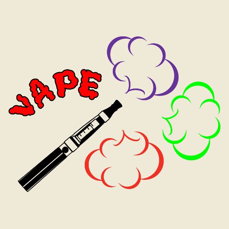 Conception de nuage de vapeur VAPE avec couleur