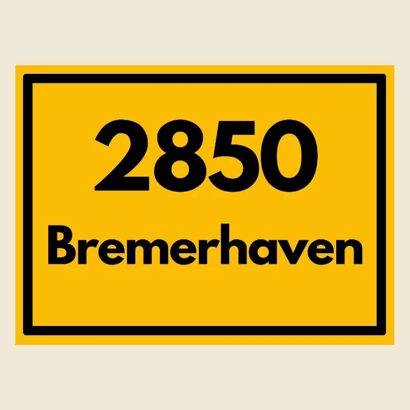 OLD POSTCODE POSTCODE RETRO 2850 BREMERHAVEN HAFEN