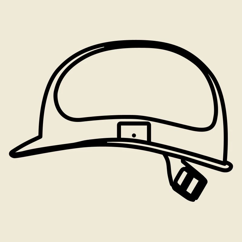 Helmet Construction Worker Outline Smybol