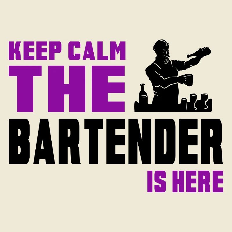 Keep calm bartender design