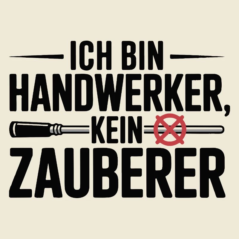Ich bin Handwerker, kein Zauberer