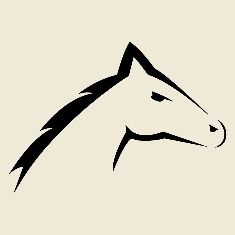 Tête de cheval | Conception de silhouette de tête de cheval