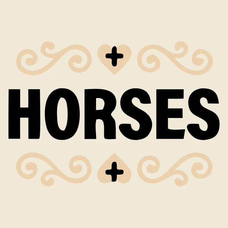 Noble Horses lettering riding
