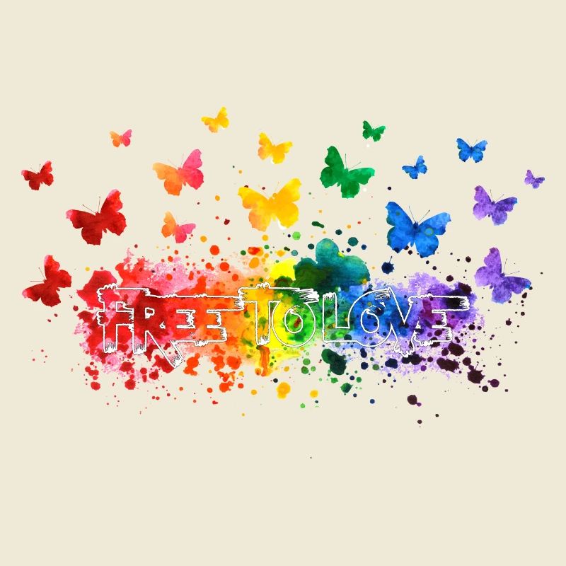 Libre d’aimer papillon LGBT