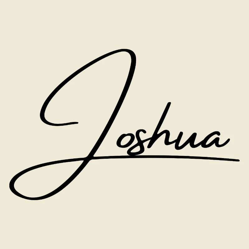 Joshua Name - Elegant Cursive Script