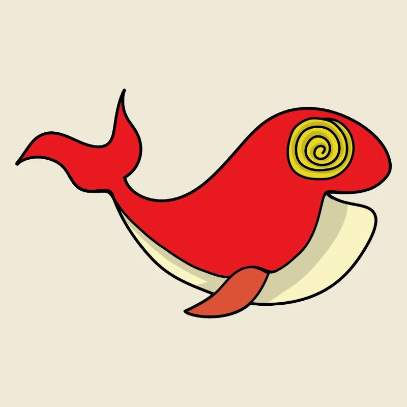 Whale with hypnotizing gaze
