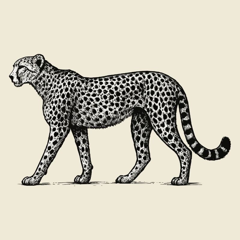 Black and White Leopard Pattern