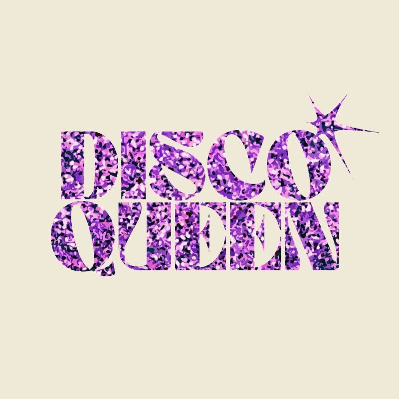 Disco Queen Glitter Pattern