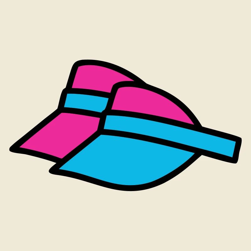 90er Sonnenblenden Retro Visor