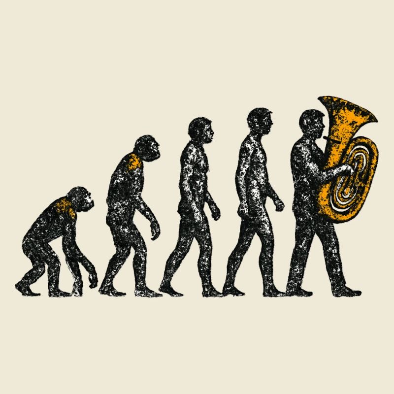 Évolution vers le design grunge du joueur de tuba