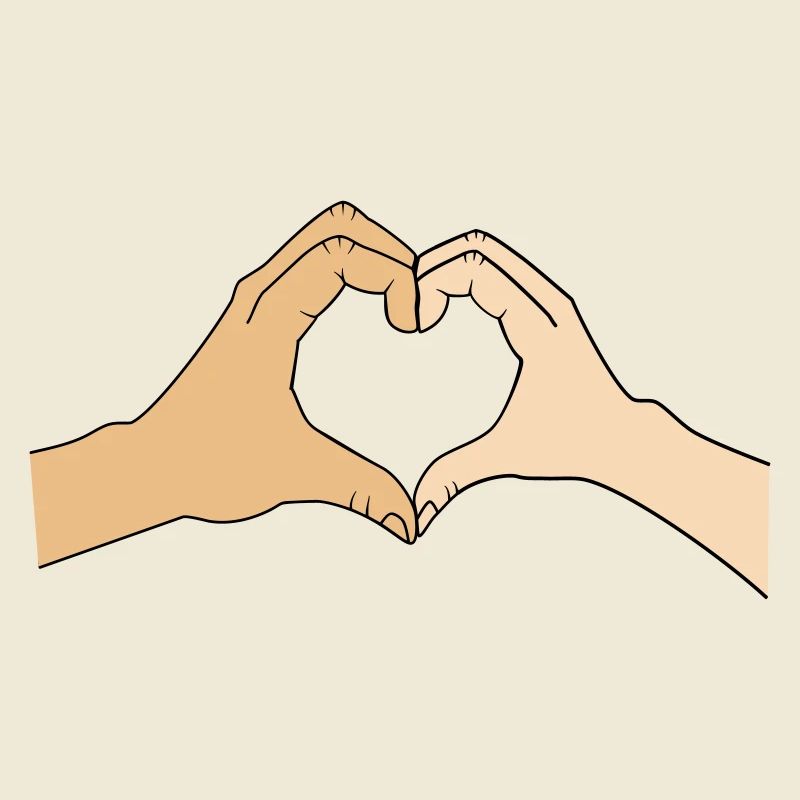 Heart hands – customizable for couples