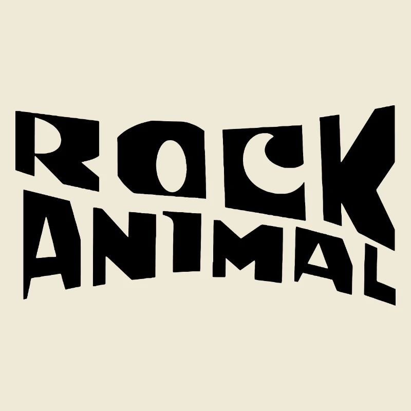 Logo-Design der Steintiertypografie