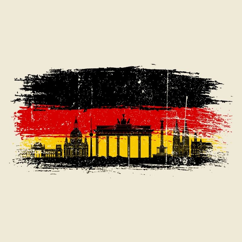 Couleurs du drapeau de Berlin Skyline