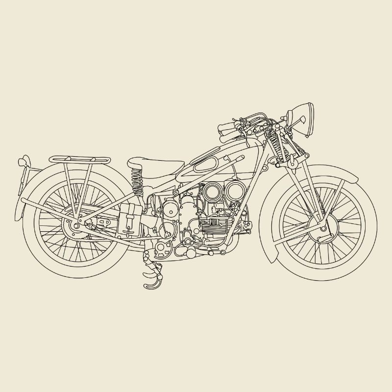 Retro Motorcycle