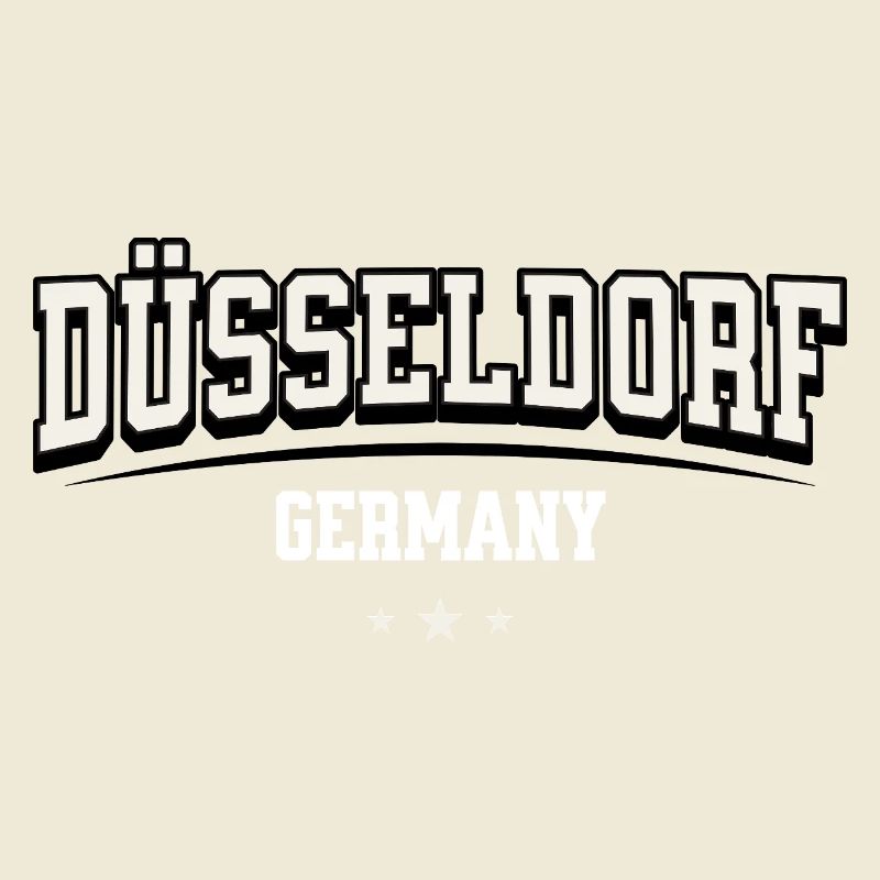 Düsseldorf Germany Blockschrift-Logo