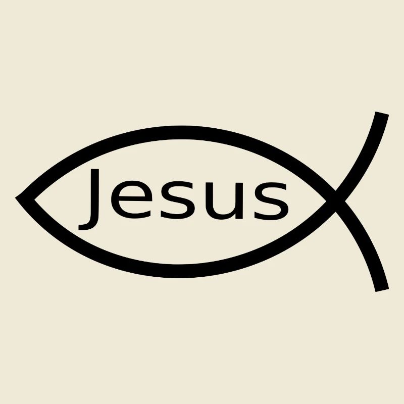 Jesus Fish Black Ichthys Fish Fish