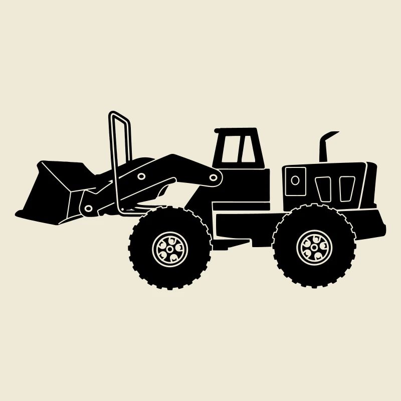 Transparenter Bulldozer