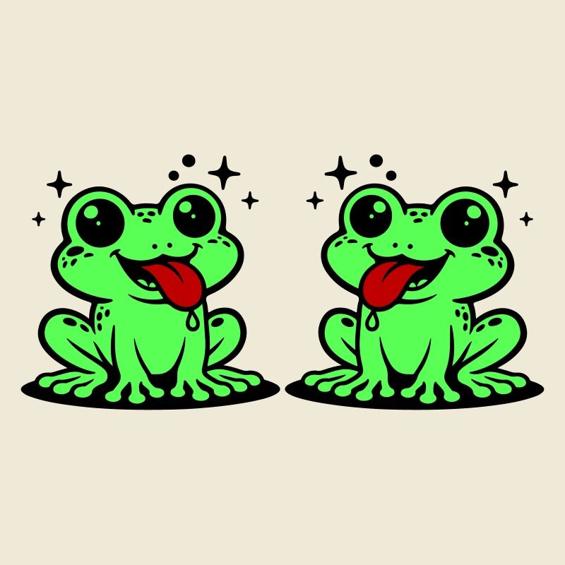 Toad couple frog