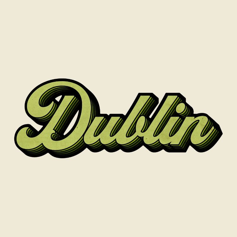 Dublin Retro Script in Lime