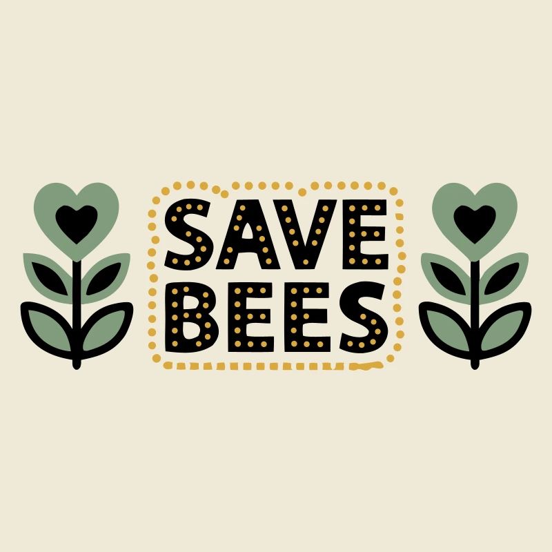  Save Bees Bienen Blumen Naturschutz Imker