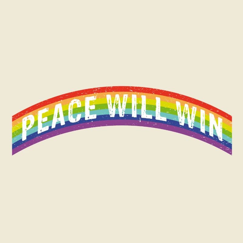 Rainbow Regenbogen Peace will win