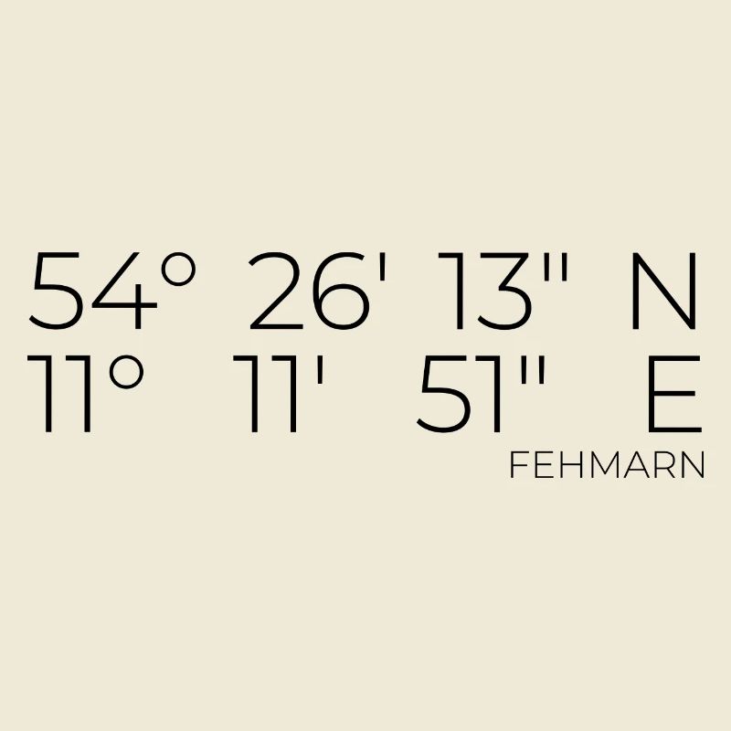 Coordinates Fehmarn