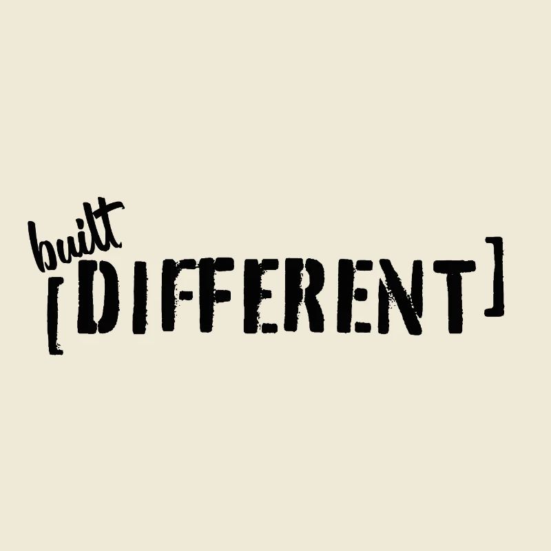 Déclaration typographique différente construite disant