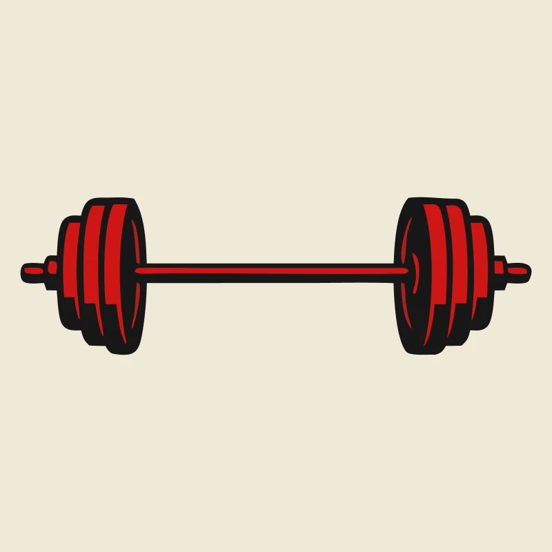 Barbell Weights Vector Icon