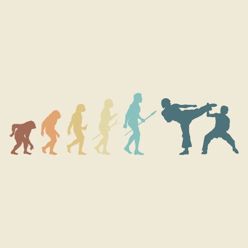 Kampfsport Evolution Karate MMA Kämpfer