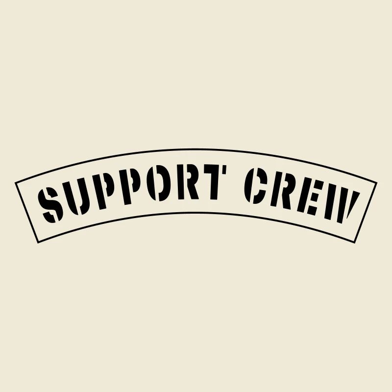 Patch de style équipage de soutien