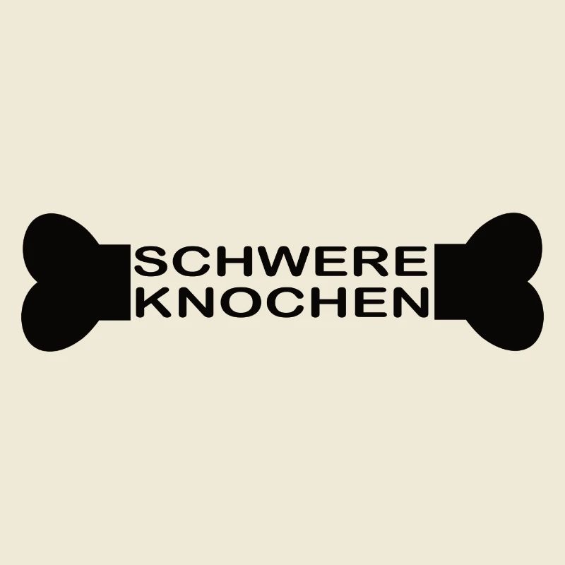 Schwere Knochen schwarz