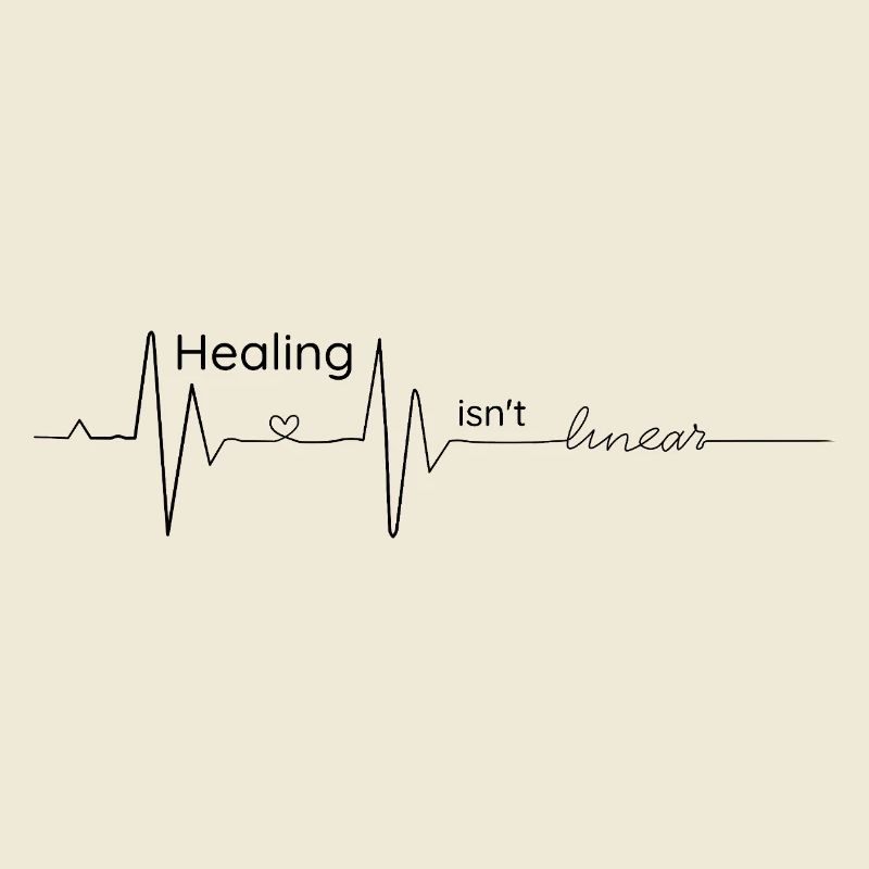 Healing is not linear - cardiogram