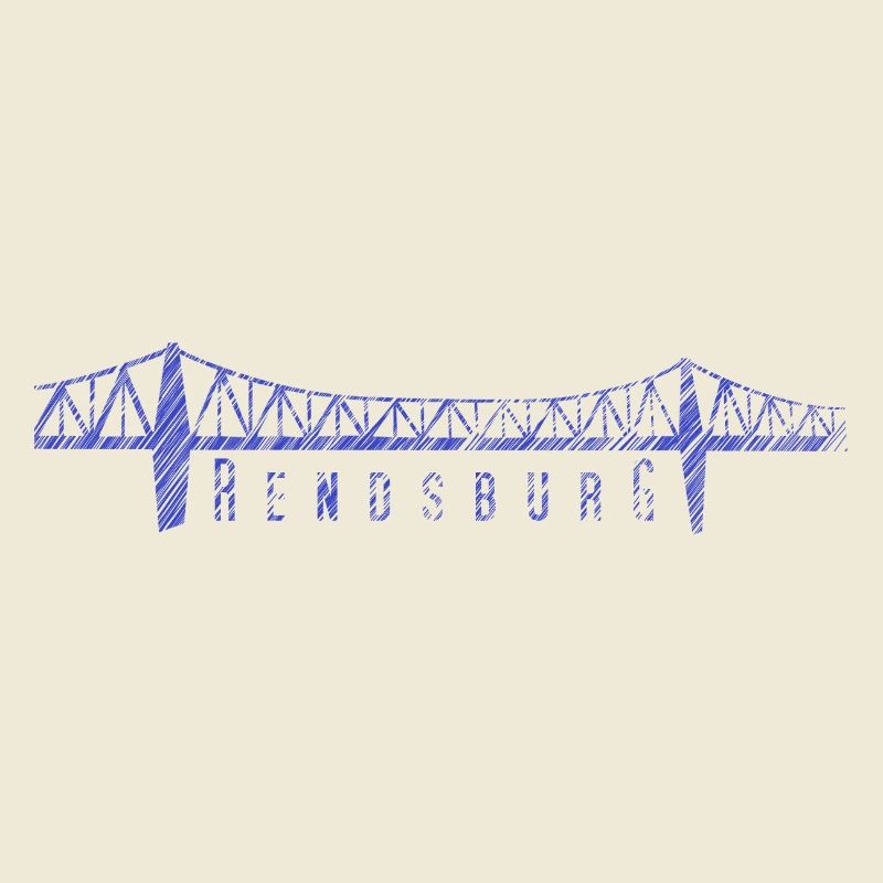 Rendsburg High Bridge – Sketched Skyline