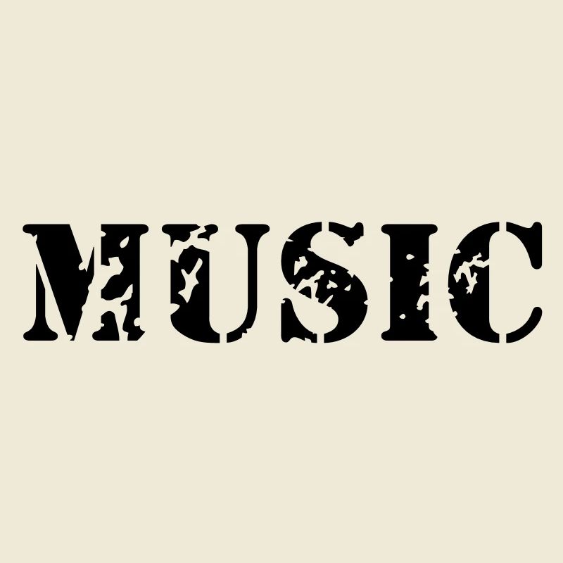 La musique comme la conception d'impression de