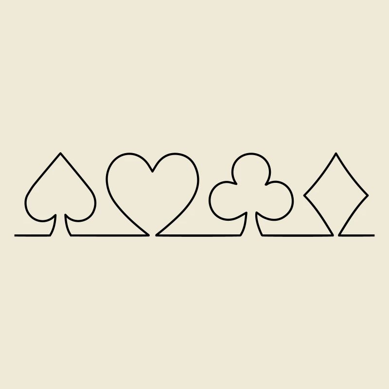 Minimalistisches Karten-Design | einfarbig
