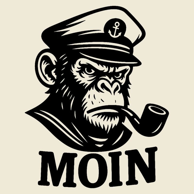 Captain Monkey with Whistle MOIN Design
