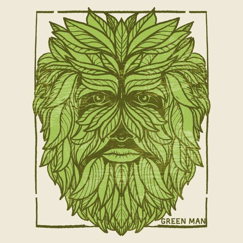 Conception de visage d'arbre mystique