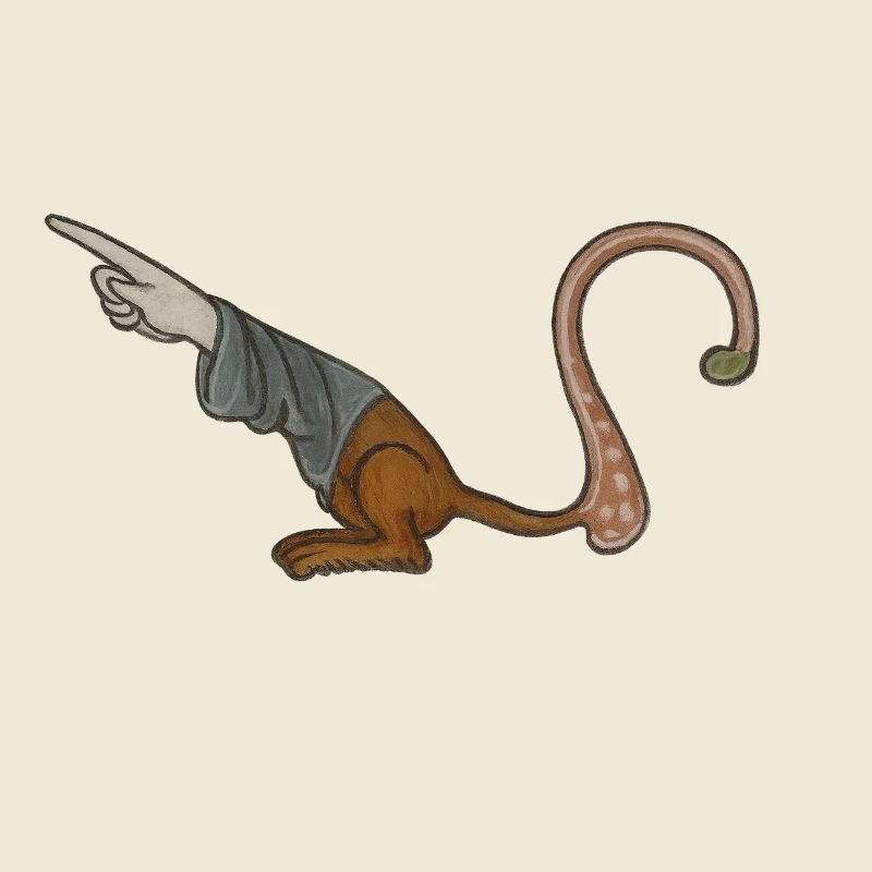 Medieval Pointer Finger - MARGINALIA