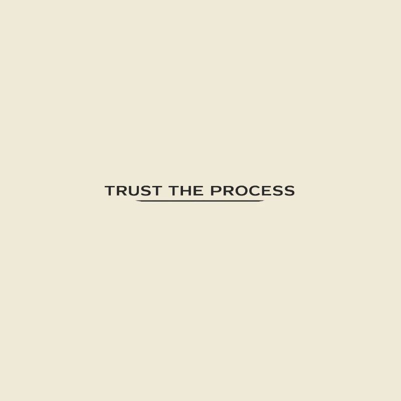 Trust the Process Typografie Tee