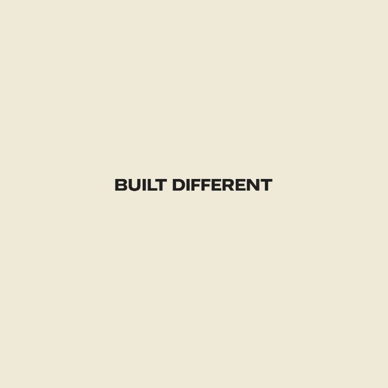 Typographie différente construite
