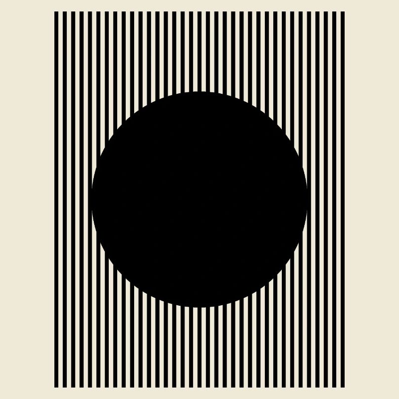 Black circle shape design