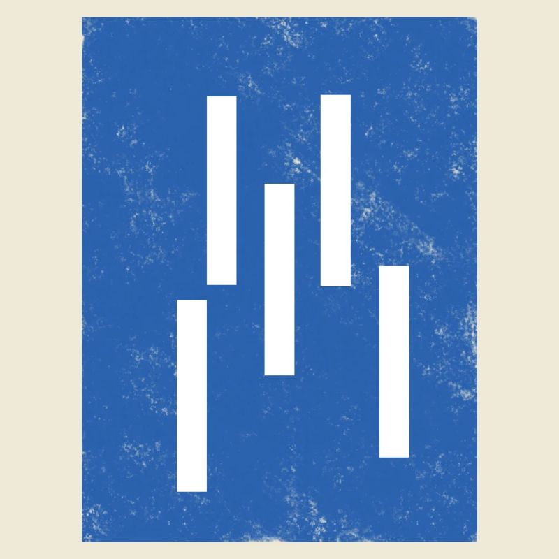 Composition abstraite de lignes verticales