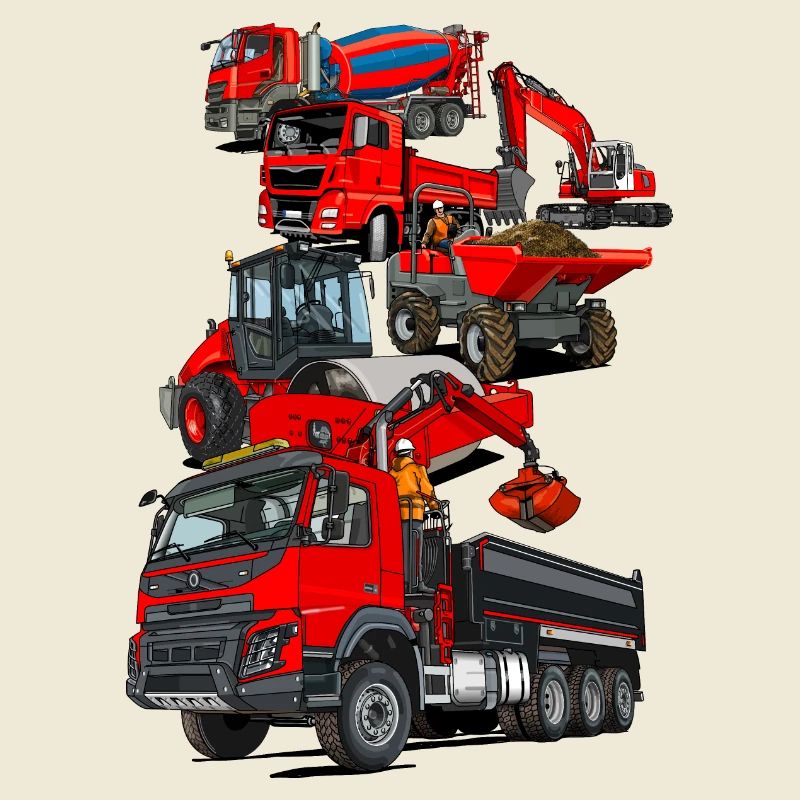 Construction site vehicles