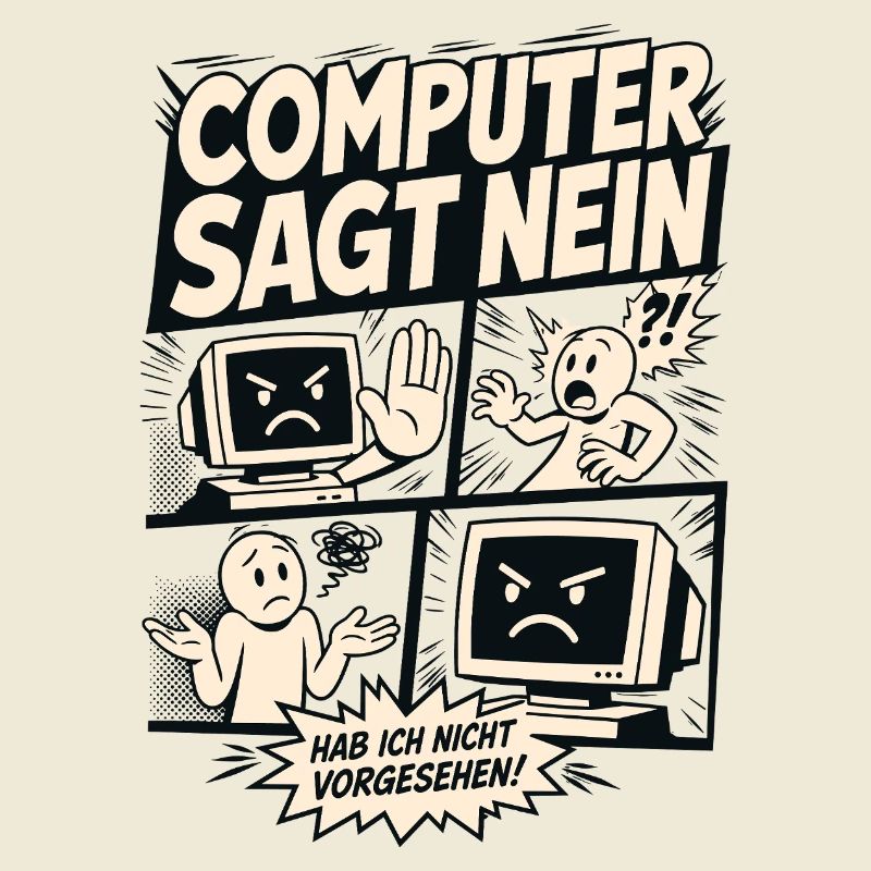 Computer sagt nein Comic Design